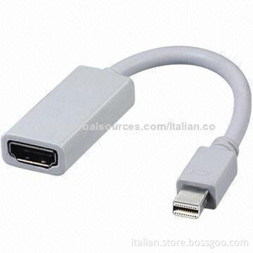 Mini DisplayPort to HDMI Cable, 64uA Standby Mode Current, CE/FCC, RoHS Marks